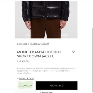 MONCLER Maya Puffer Winter Jacket
